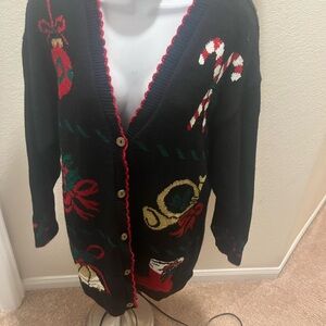 Style & Co. Black Holiday Cardigan Sweater for CHRISTMAS holiday
